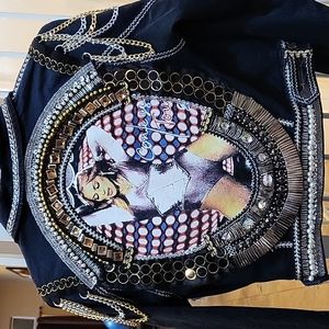 Custom Madonna Tribute Denim Jacket